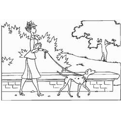 Раскраска: 101 далматинец (Анимационные фильмы) #129288 - Бесплатные раскраски для печати