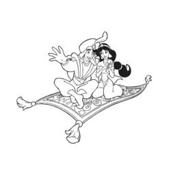 Раскраска: Aladdin (Анимационные фильмы) #127729 - Бесплатные раскраски для печати