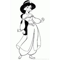 Раскраска: Aladdin (Анимационные фильмы) #127835 - Бесплатные раскраски для печати