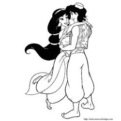 Раскраска: Aladdin (Анимационные фильмы) #127856 - Бесплатные раскраски для печати