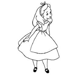 Раскраска: Алиса в стране чудес (Анимационные фильмы) #127888 - Бесплатные раскраски для печати