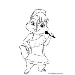 Раскраска: Элвин и бурундуки (Анимационные фильмы) #128395 - Бесплатные раскраски для печати