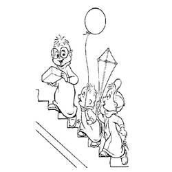 Раскраска: Элвин и бурундуки (Анимационные фильмы) #128416 - Бесплатные раскраски для печати