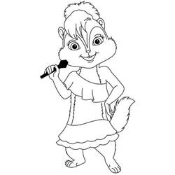 Раскраска: Элвин и бурундуки (Анимационные фильмы) #128452 - Бесплатные раскраски для печати