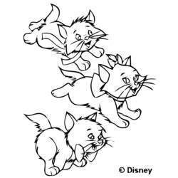 Раскраска: Aristocats (Анимационные фильмы) #26897 - Бесплатные раскраски для печати