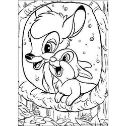 Раскраска: Bambi (Анимационные фильмы) #128518 - Бесплатные раскраски для печати