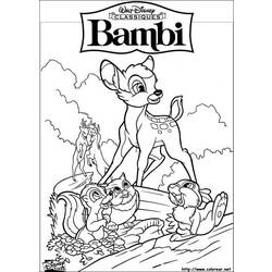 Раскраска: Bambi (Анимационные фильмы) #128520 - Бесплатные раскраски для печати