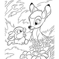 Раскраска: Bambi (Анимационные фильмы) #128524 - Бесплатные раскраски для печати