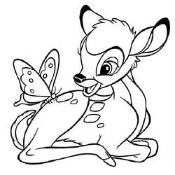 Раскраски: Bambi - Бесплатные раскраски для печати