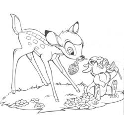 Раскраска: Bambi (Анимационные фильмы) #128560 - Бесплатные раскраски для печати