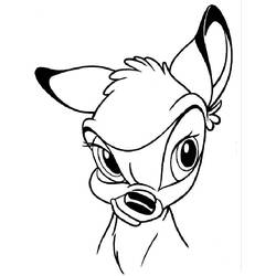 Раскраска: Bambi (Анимационные фильмы) #128561 - Бесплатные раскраски для печати