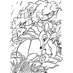 Раскраска: Bambi (Анимационные фильмы) #128576 - Бесплатные раскраски для печати