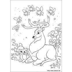 Раскраска: Bambi (Анимационные фильмы) #128581 - Бесплатные раскраски для печати