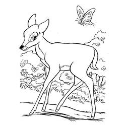Раскраска: Bambi (Анимационные фильмы) #128604 - Бесплатные раскраски для печати