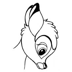 Раскраска: Bambi (Анимационные фильмы) #128609 - Бесплатные раскраски для печати