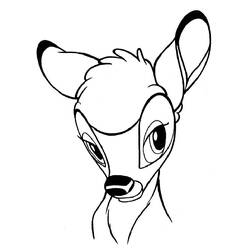 Раскраска: Bambi (Анимационные фильмы) #128614 - Бесплатные раскраски для печати