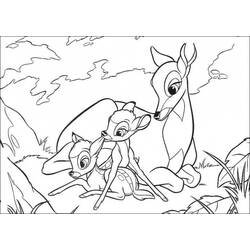 Раскраска: Bambi (Анимационные фильмы) #128634 - Бесплатные раскраски для печати