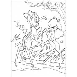 Раскраска: Bambi (Анимационные фильмы) #128663 - Бесплатные раскраски для печати