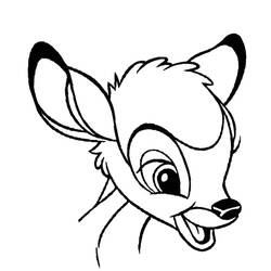 Раскраска: Bambi (Анимационные фильмы) #128690 - Бесплатные раскраски для печати