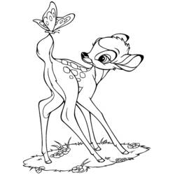 Раскраска: Bambi (Анимационные фильмы) #128738 - Бесплатные раскраски для печати