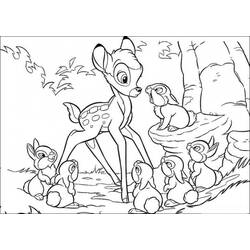 Раскраска: Bambi (Анимационные фильмы) #128744 - Бесплатные раскраски для печати