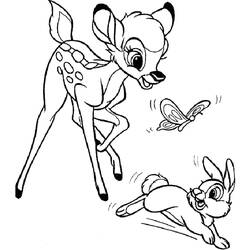 Раскраска: Bambi (Анимационные фильмы) #128745 - Бесплатные раскраски для печати