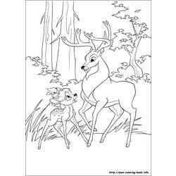 Раскраска: Bambi (Анимационные фильмы) #128747 - Бесплатные раскраски для печати