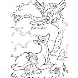 Раскраска: Bambi (Анимационные фильмы) #128750 - Бесплатные раскраски для печати