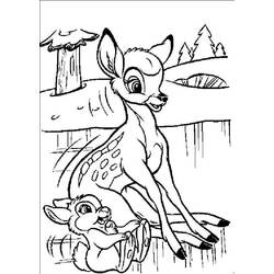 Раскраска: Bambi (Анимационные фильмы) #128773 - Бесплатные раскраски для печати