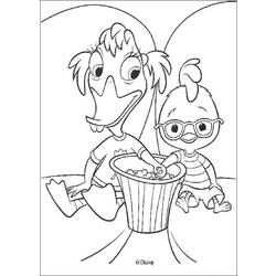 Раскраска: Маленький Цыпленок (Цыпленок Маленький) (Анимационные фильмы) #72640 - Бесплатные раскраски для печати