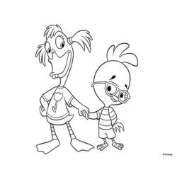 Раскраска: Маленький Цыпленок (Цыпленок Маленький) (Анимационные фильмы) #72658 - Бесплатные раскраски для печати