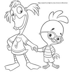 Раскраска: Маленький Цыпленок (Цыпленок Маленький) (Анимационные фильмы) #72695 - Бесплатные раскраски для печати