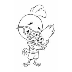 Раскраска: Маленький Цыпленок (Цыпленок Маленький) (Анимационные фильмы) #73060 - Бесплатные раскраски для печати