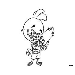 Раскраска: Маленький Цыпленок (Цыпленок Маленький) (Анимационные фильмы) #73249 - Бесплатные раскраски для печати