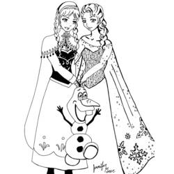 Раскраска: Снежная королева (Анимационные фильмы) #71772 - Бесплатные раскраски для печати