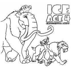 Раскраска: Ледниковый период (Анимационные фильмы) #71544 - Бесплатные раскраски для печати