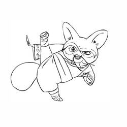 Раскраска: Кунг-фу панда (Анимационные фильмы) #73314 - Бесплатные раскраски для печати