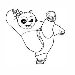 Раскраска: Кунг-фу панда (Анимационные фильмы) #73323 - Бесплатные раскраски для печати