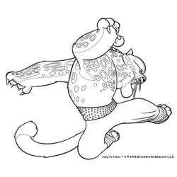Раскраска: Кунг-фу панда (Анимационные фильмы) #73335 - Бесплатные раскраски для печати