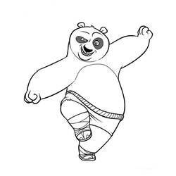 Раскраска: Кунг-фу панда (Анимационные фильмы) #73339 - Бесплатные раскраски для печати