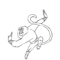 Раскраска: Кунг-фу панда (Анимационные фильмы) #73383 - Бесплатные раскраски для печати