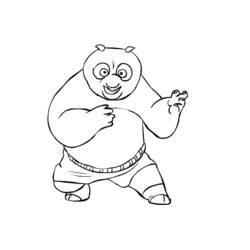 Раскраска: Кунг-фу панда (Анимационные фильмы) #73402 - Бесплатные раскраски для печати