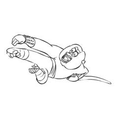 Раскраска: Кунг-фу панда (Анимационные фильмы) #73439 - Бесплатные раскраски для печати