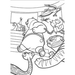Раскраска: Кунг-фу панда (Анимационные фильмы) #73456 - Бесплатные раскраски для печати