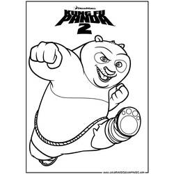 Раскраска: Кунг-фу панда (Анимационные фильмы) #73459 - Бесплатные раскраски для печати