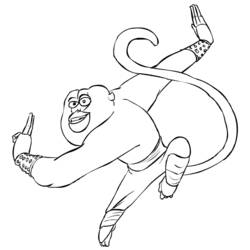 Раскраска: Кунг-фу панда (Анимационные фильмы) #73477 - Бесплатные раскраски для печати