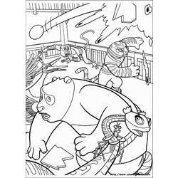Раскраска: Кунг-фу панда (Анимационные фильмы) #73542 - Бесплатные раскраски для печати