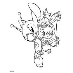 Раскраска: Лило и Стич (Анимационные фильмы) #44836 - Бесплатные раскраски для печати