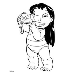 Раскраска: Лило и Стич (Анимационные фильмы) #44899 - Бесплатные раскраски для печати