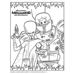 Раскраска: Мегамозг (Анимационные фильмы) #46512 - Бесплатные раскраски для печати